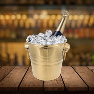 GALPADA Wine Bucket 1pc Ice Bucket Ice Cream Bucket Iced Stainless Steel Ice Cube Bucket