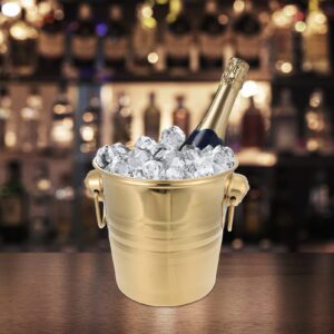 GALPADA Wine Bucket 1pc Ice Bucket Ice Cream Bucket Iced Stainless Steel Ice Cube Bucket