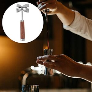 Double Jigger Stainless Steel Cocktail Bartending Tool Bar Measuring Jigger Ounce Cup with Handle Home Office Barware