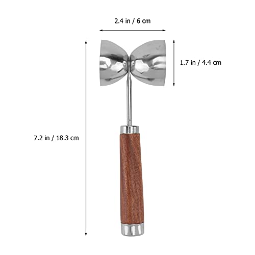 Double Jigger Stainless Steel Cocktail Bartending Tool Bar Measuring Jigger Ounce Cup with Handle Home Office Barware