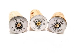 bottle stopper corks silver tone bullet shotgun shells party barware household gift