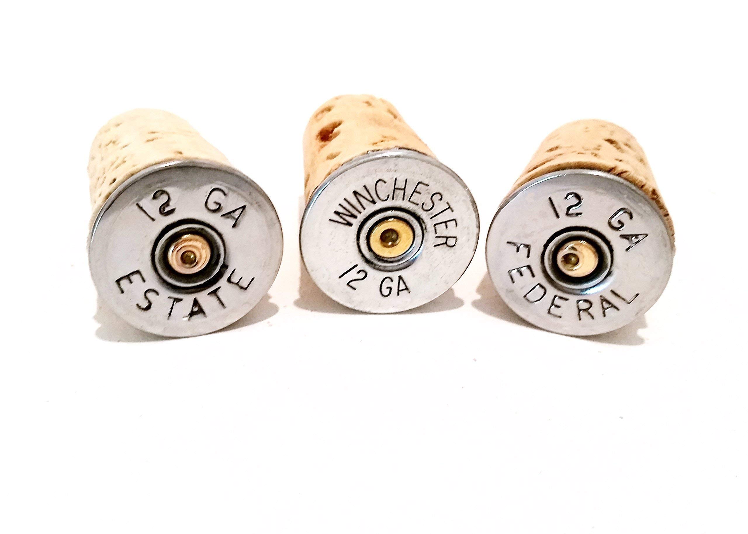 Bottle Stopper Corks Silver tone Bullet Shotgun Shells Party Barware Household Gift