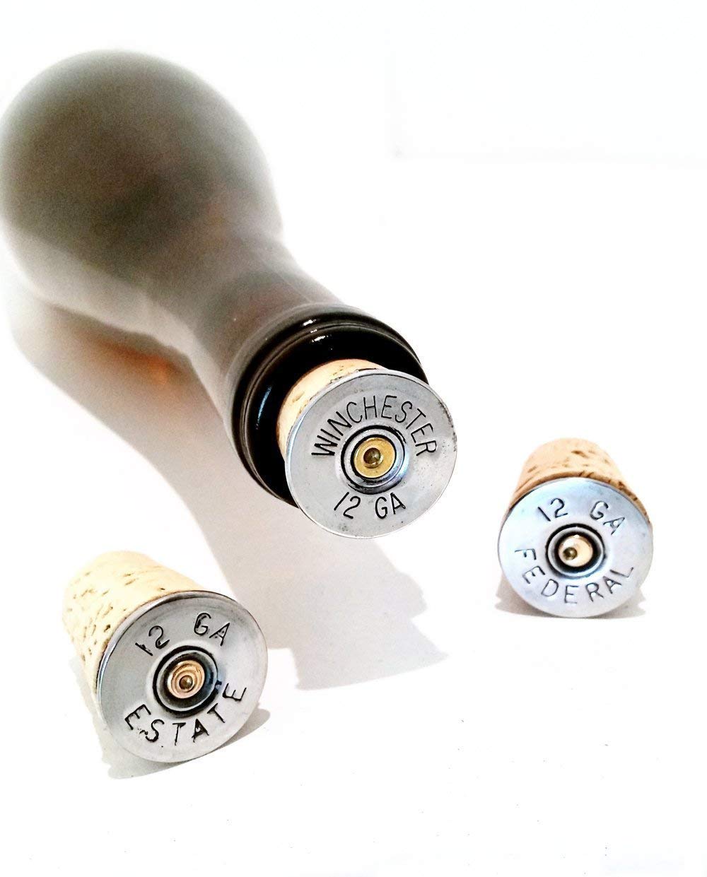 Bottle Stopper Corks Silver tone Bullet Shotgun Shells Party Barware Household Gift