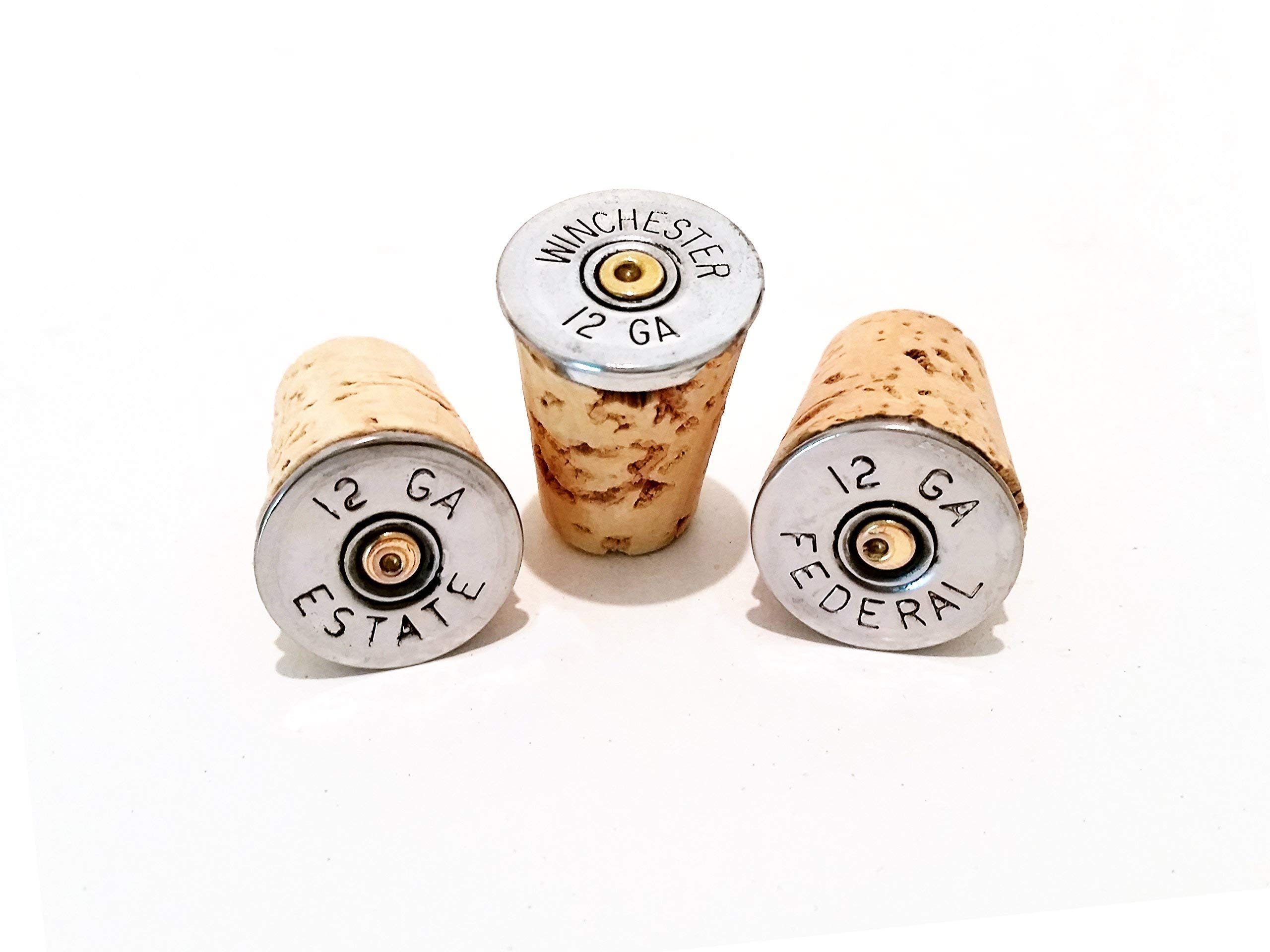 Bottle Stopper Corks Silver tone Bullet Shotgun Shells Party Barware Household Gift