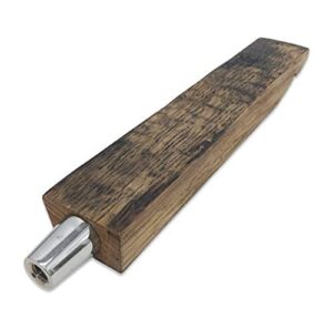 whiskeymade bourbon barrel stave tap handle - custom beer tap handles for breweries, bars, restaurants, and beer kegs - wooden keg tap handle for beer-lovers and alcohol enthusiasts