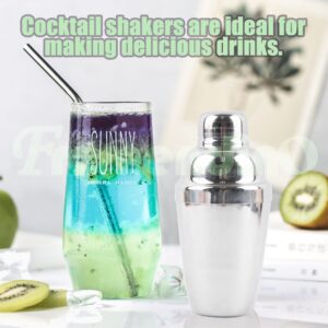 Framendino, 8 OZ Cocktail Shaker Martini Shakers Mixed Shaker Set Stainless Steel Drink Shaker Small Bar Shaker Tools Professional