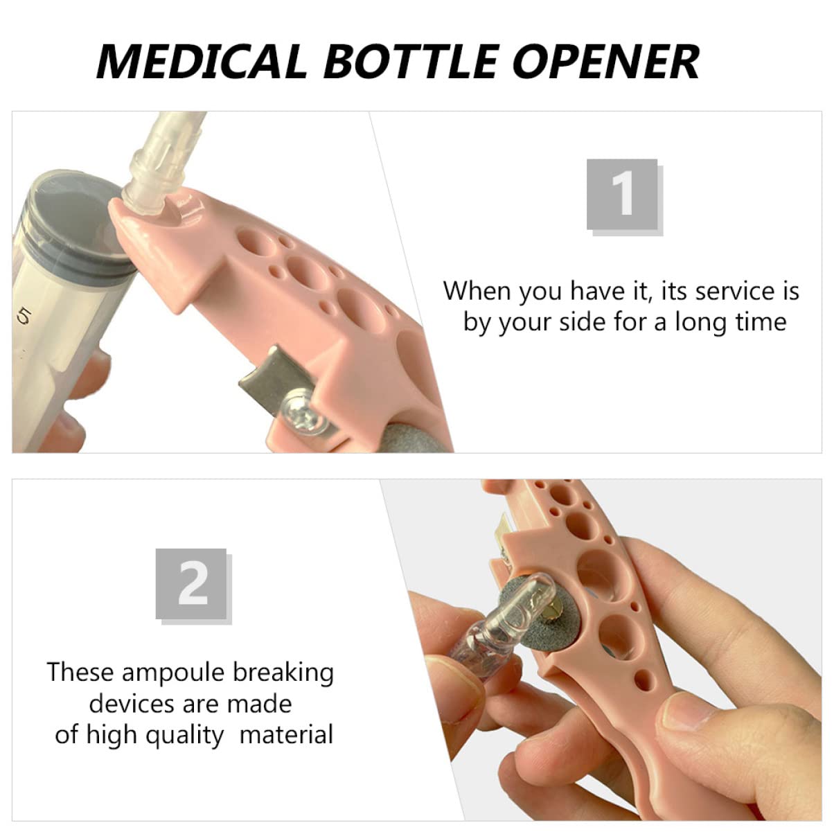 9 pcs Ampoule Opener, Glass Bottle Opener Glass ampoule Cutter Portable Multifunctional Vial Cap Remover with Grinding Wheel Ampoule Cutting Device for Home Use