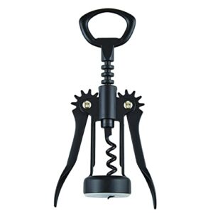 santa barbara design studio sippin' pretty corkscrew wine bottle opener, 8.25-inches long, matte black