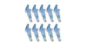 precision pour 1.0 oz measured pourers blue #1 selling brand- 10 per pack, made entirely in the usa