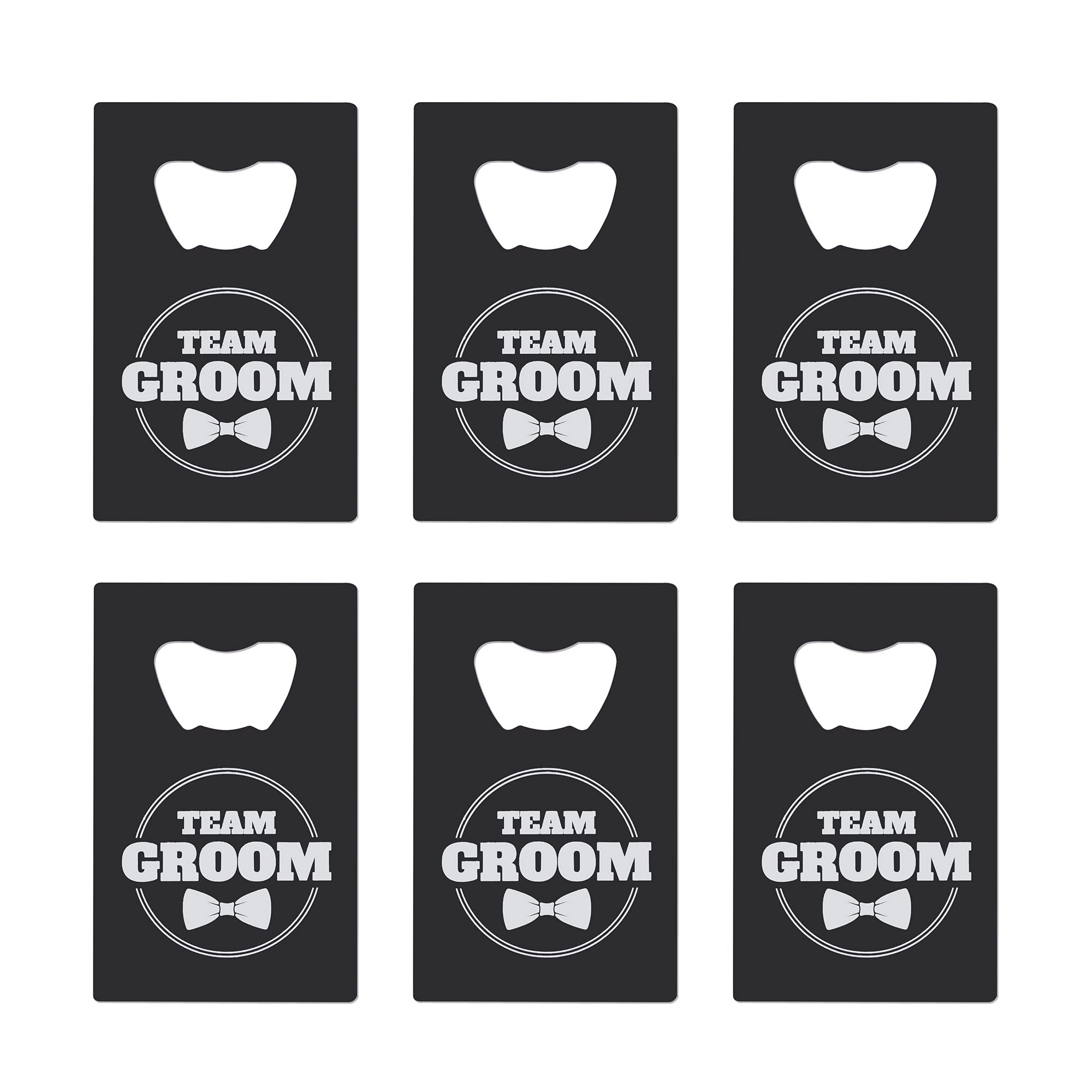 Groomsmen Bottle Openers (6 pack) Groomsman Gifts I Team Groom Gifts