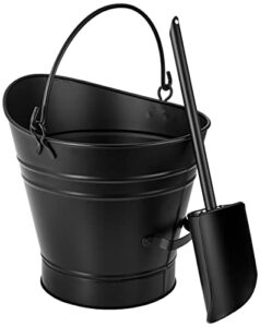 minuteman international scoop coal hod pellet bucket, black