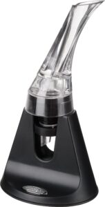 trudeau aroma aerating pourer with stand red wine bottle aerator spout,
