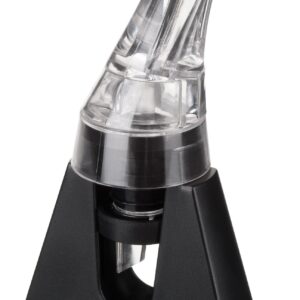 Trudeau Aroma Aerating Pourer with Stand Red Wine Bottle Aerator Spout,