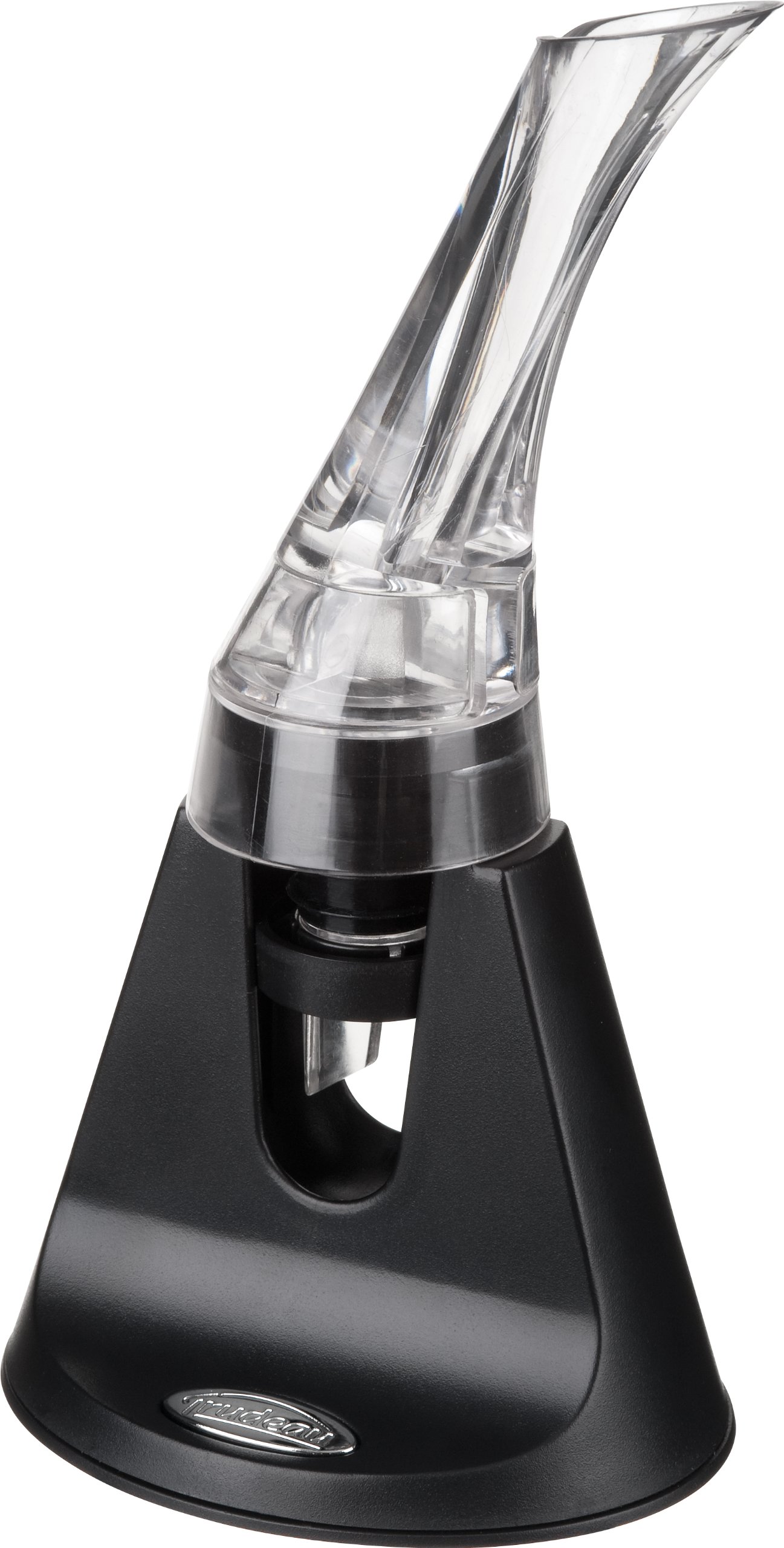 Trudeau Aroma Aerating Pourer with Stand Red Wine Bottle Aerator Spout,