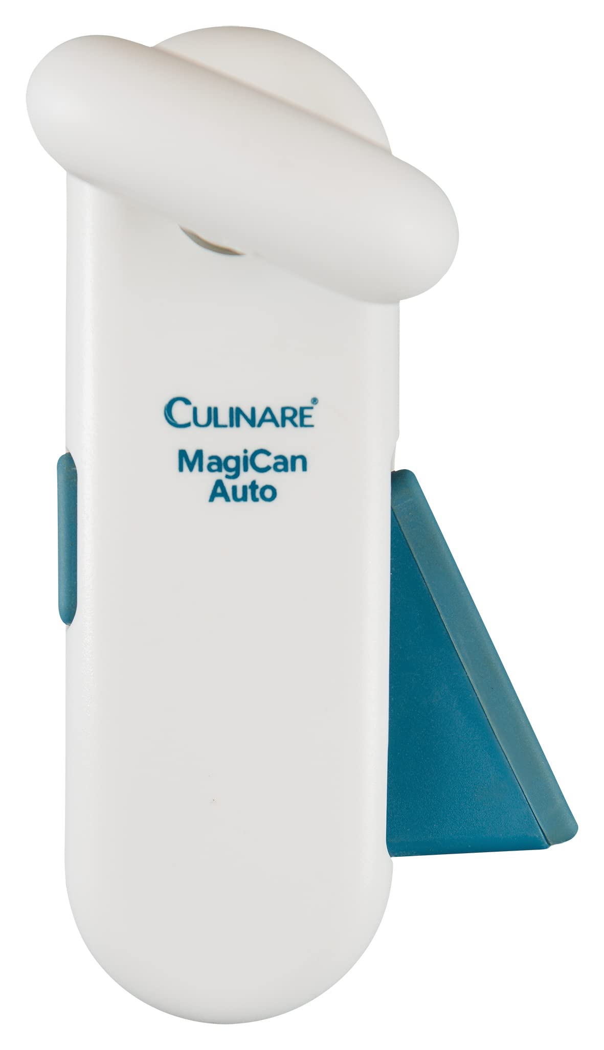 Culinare C10011 MagiCan Auto 2 Can Opener - Manual opener with a patented cutting system and a strong clamp mechanism for single-hand use, in white, 20 x 5 x 15 cm