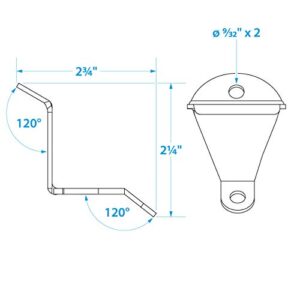 Seachoice Wall Mount Bottle Opener, 3 in., One Size, Stainless Steel