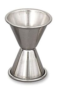 browne foodservice double jigger stainless steel 0.75oz/1.25oz, pack of 12