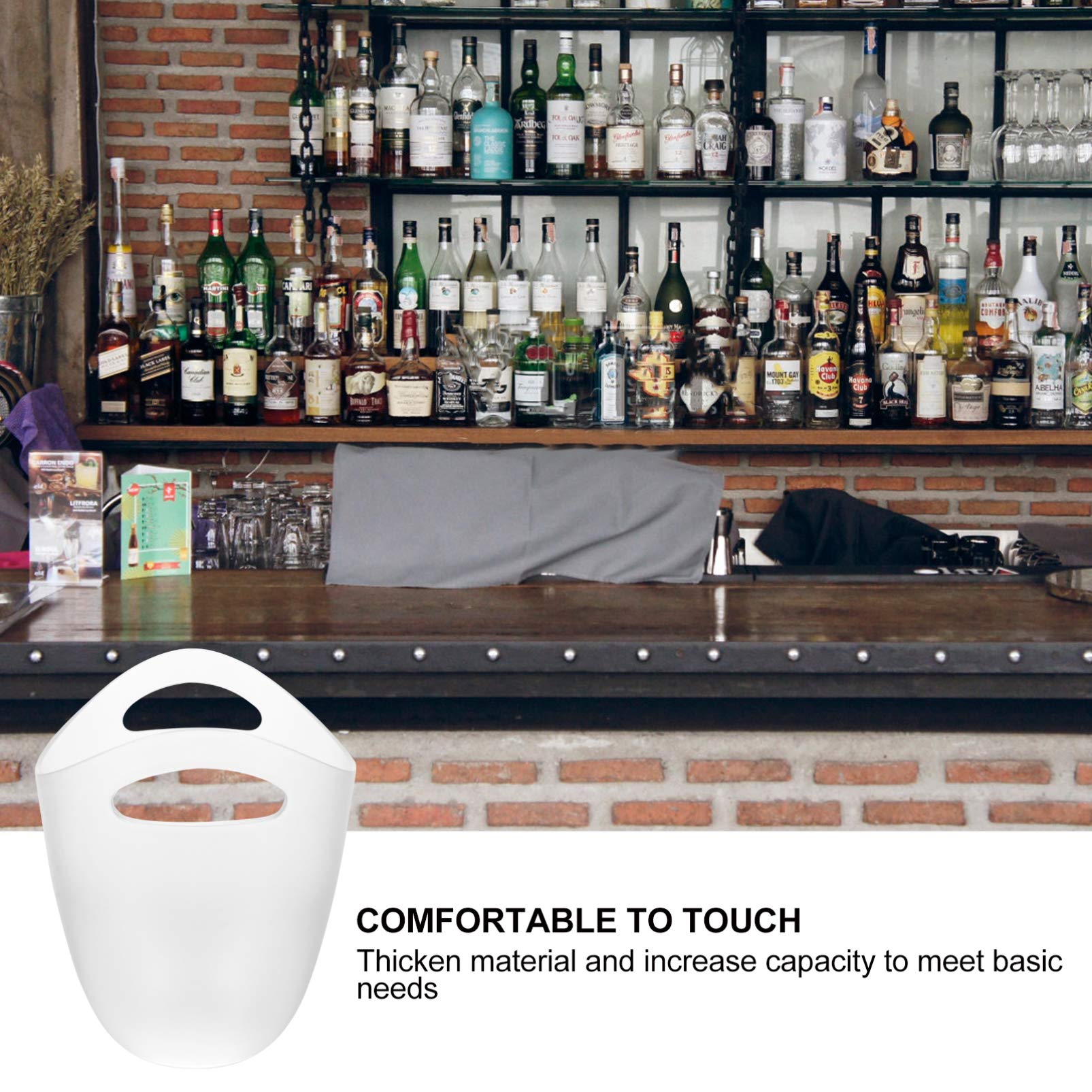 1pc Ice Bucket Large Bucket Small Bucket Food Containers Beverage Tub Wine Cooler Bucket Cooler Bucket Beverage Cooler Bucket Wine Chiller Bucket Acrylic Keg Frosted