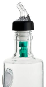 [6 pack] measured liquor bottle pourers 0.5 oz (15 ml) - collared automatic measured bottle pourer - no cracks, no leaks, bar spouts, quick shot, spirit, wine, bar cocktail dispenser