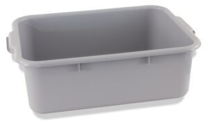 crestware heavy-weight bus tub, 7-inch, gray