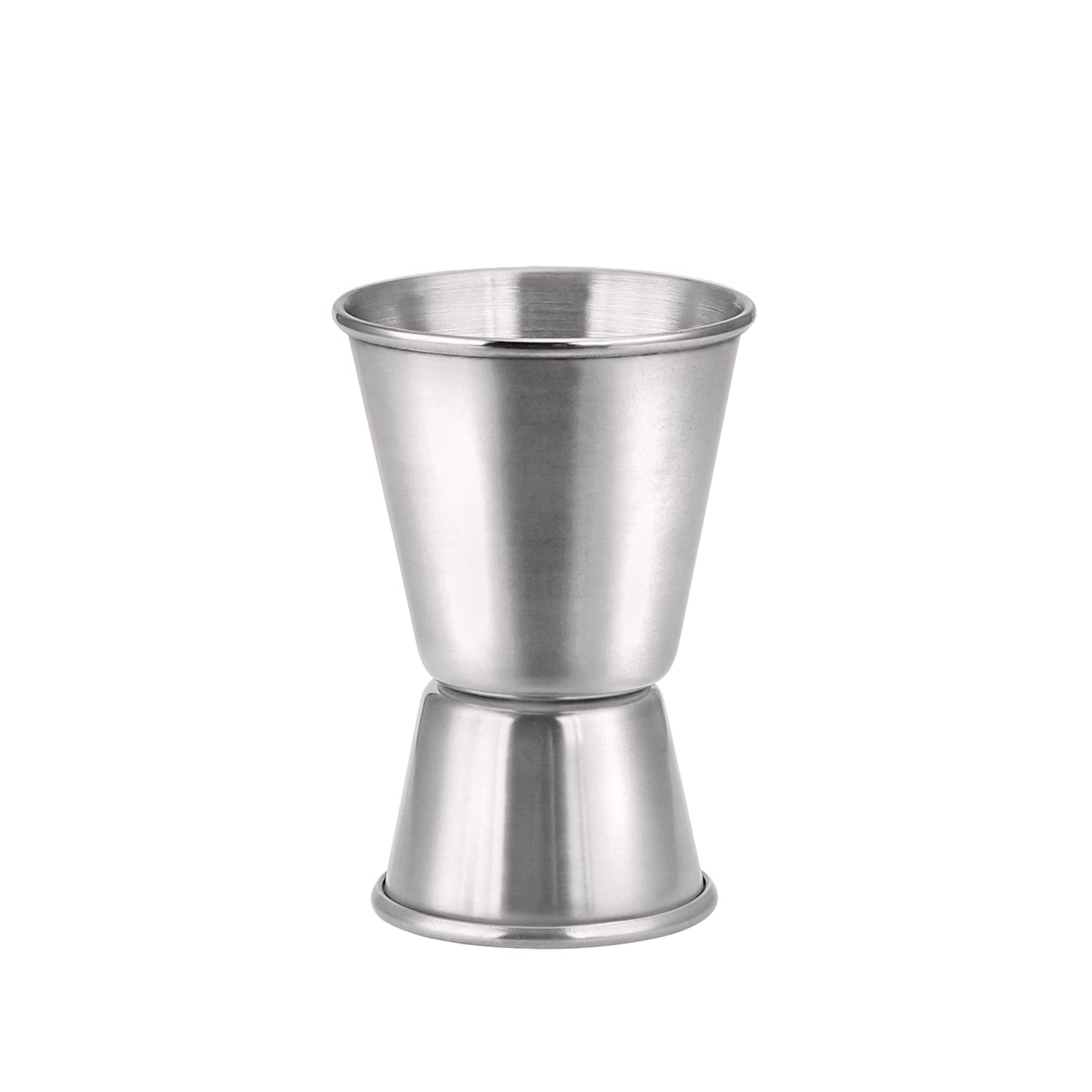 Wepikk Cocktail Jigger For Bartending Double Measuring Jiggers Bar Stainless Steel Shot Liquor Measurements 1/2 oz & 1 oz Pourers Measure Cup