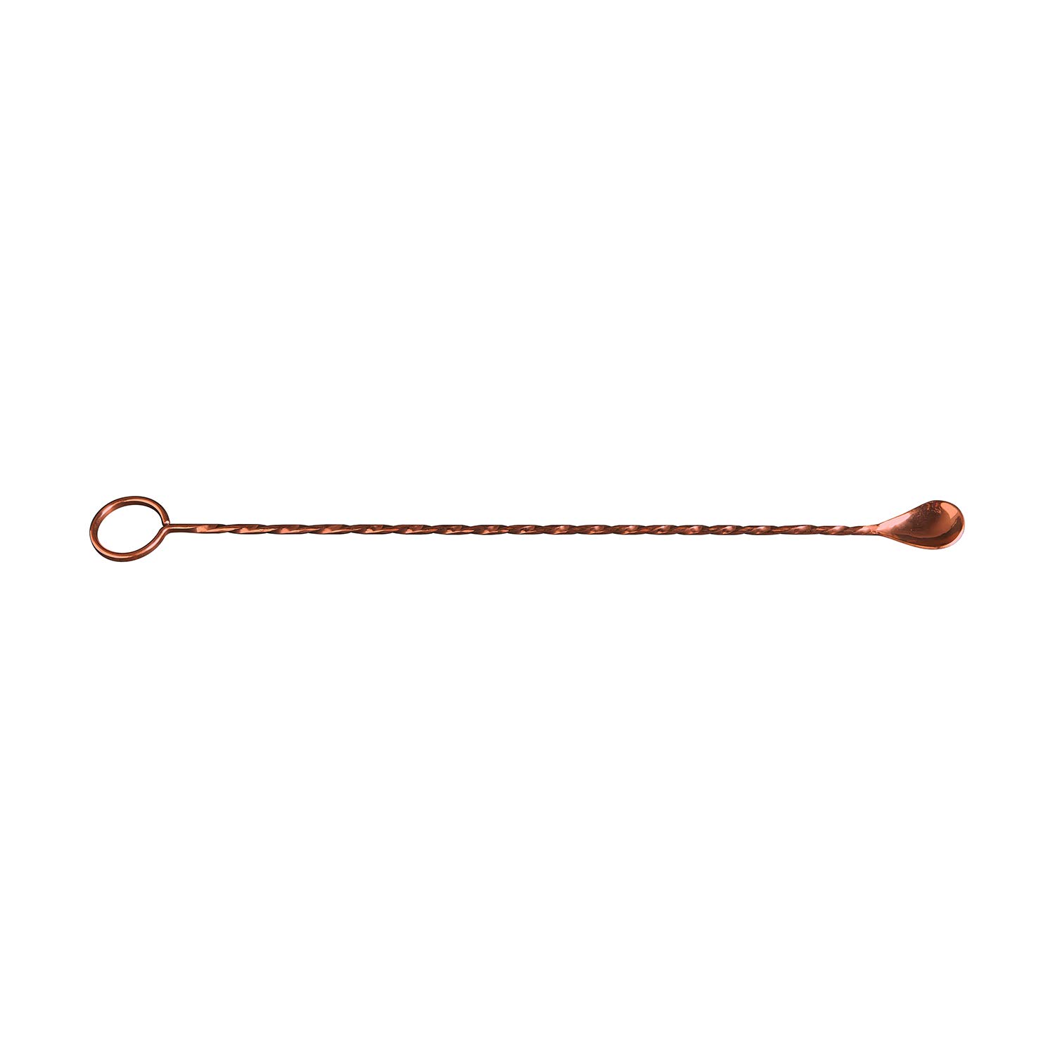 Sertodo Copper Ringer Bar Spoon | 16 inch | 100% Pure Copper, Heavy Gauge, Hand Forged | Mix Signature Cocktails in Style | Professional Bartender Grade | Gift the Mixologist's Choice in Barware