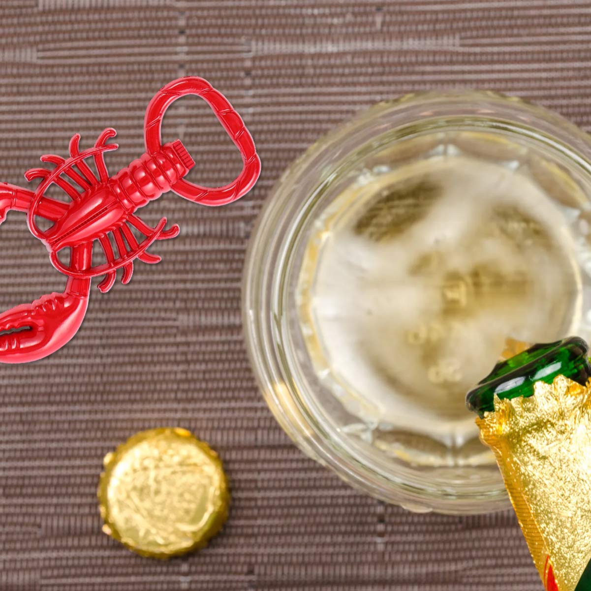 Hemoton 2pcs Keychain Beer Bottle Opener Lobster Bottle Opener Beer Cap Opener Wine Opener Beverage Opener Party Favor Gift for Summer Party Beer Enthusiast