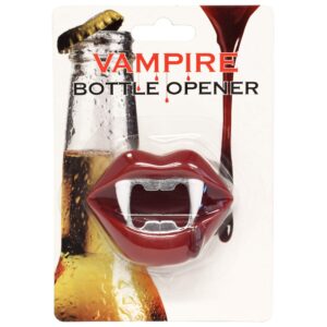 Barbuzzo Vampire Bottle Opener - Vampire Teeth Cap Opener - Dracula Lid Removing Device - Enjoy Cold Beverages using this Handy Gothic Gadget