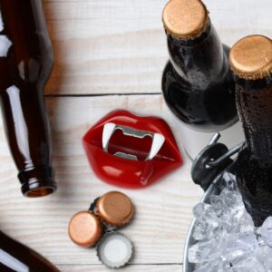 Barbuzzo Vampire Bottle Opener - Vampire Teeth Cap Opener - Dracula Lid Removing Device - Enjoy Cold Beverages using this Handy Gothic Gadget