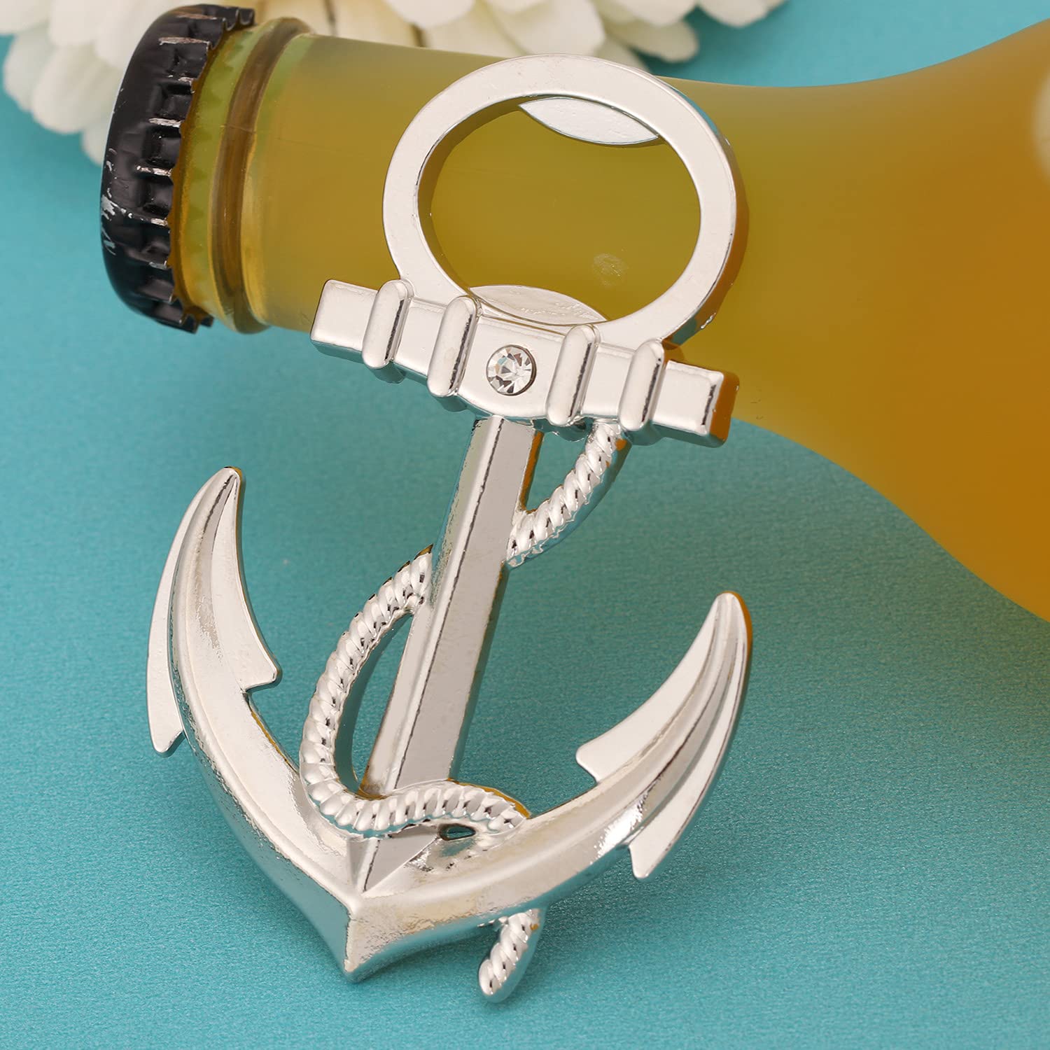 24 PCS Anchor Bottle Opener Wedding Favor Party Favor for Guests，Nautical Theme Anchor Bottle Openers for Wedding,Baby Shower,Bridal Shower or Birthday Party/Decorations/Gifts/Favors/Souvenirs