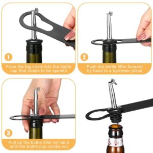 2-in-1 Bottle Opener Thickened Stainless Steel Beer Bottle Opener and Wine Opener Bartender Accessories 3pcs