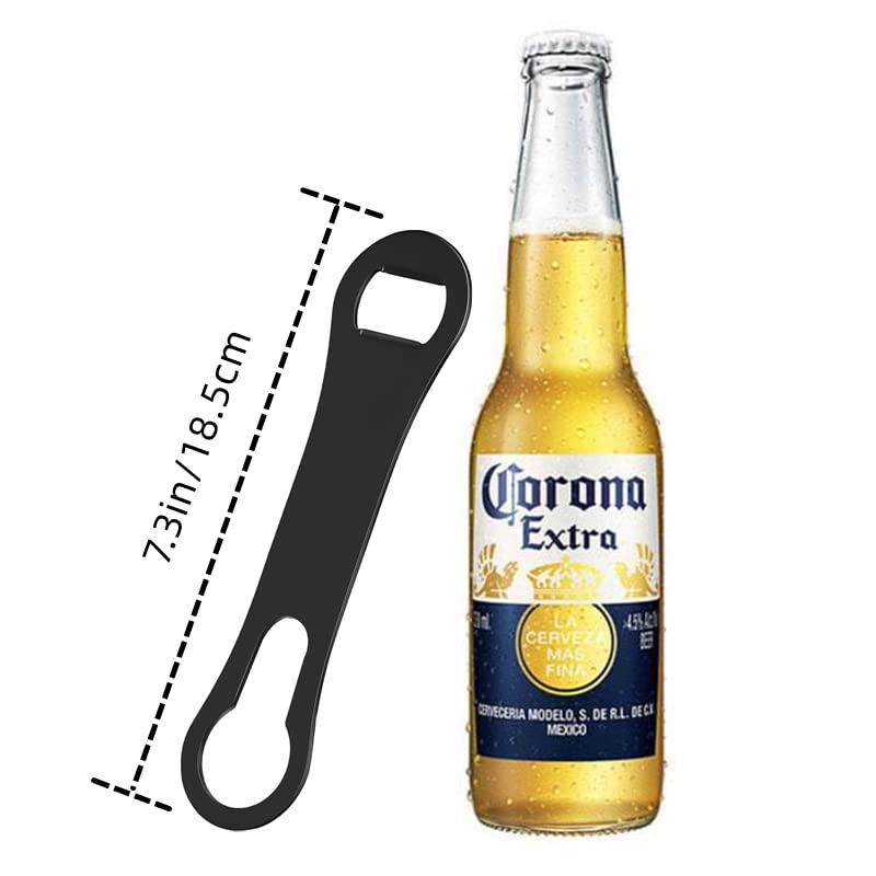 2-in-1 Bottle Opener Thickened Stainless Steel Beer Bottle Opener and Wine Opener Bartender Accessories 3pcs