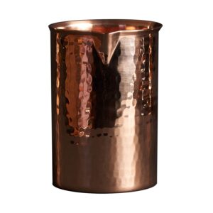 sertodo copper cocktail glass | flat bottom | 20 oz | 100% pure copper, heavy gauge, hand hammered | keep drinks colder while mixing | professional bartender grade | gift the mixologist's choice