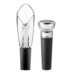 bericham wine aerator pourer and vacuum wine stoppers set for aerating wine instantly, keeping wine fresh