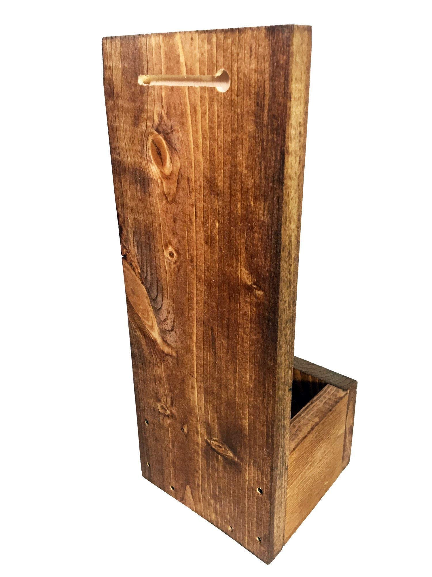 Go Ahead Take Your Top Off Drop Box Bottle Opener with Cap Catcher Solid Wood- Wall Mount or Freestanding - Groomsmen, Wedding and Anniversary gift