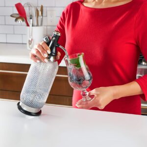 iSi North America Soda Siphon Classic Mesh Sodamaker and CO2 Soda Chargers | Make Carbonated Beverages