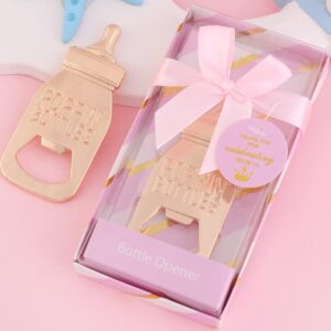 24 Pcs Poppin Bottle Openers for Baby Shower Favors,Gifts and Decorations，Bottle Opener for Girl Baby Shower Souvenirs for Guest/Pink Girl Baby Shower Decor Supplies (Baby Pink, 24)