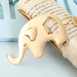 Pack of 16 Bottle Opener Baby Shower Party Favor for Guests Elephant Shaped Bottle Opener Baby Shower Favors Birthday Bridal Shower Souvenirs Wedding Favor Gift (White Elephant, 16)