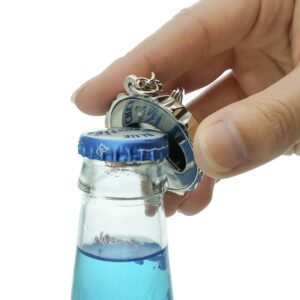 Scooby-Doo Ruh Roh Keychain Chrome Plated Metal Pop Cap Bottle Opener