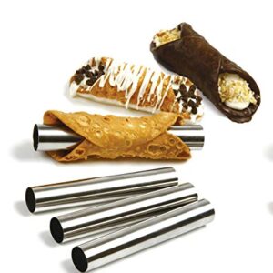 Norpro, Set of 4 Stainless Steel Cannoli Forms, 5.75in/14.5cm