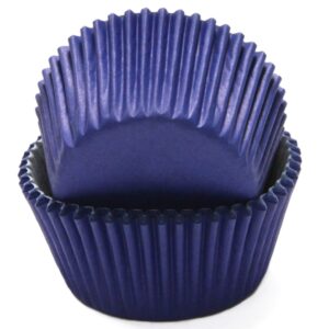 chef craft classic cupcake liners, 50 count, medium blue