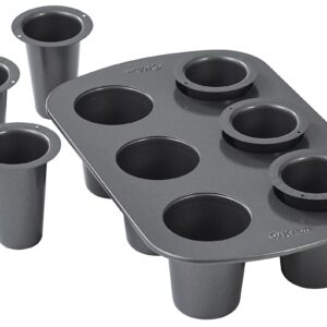 Wilton Cookie Shot Glass, 6-Cavity - Bake Perfect Sweet Shooters with this 6-Cup Cookie Shot Glass Pan, Non-Stick Round Pan Made of Steel