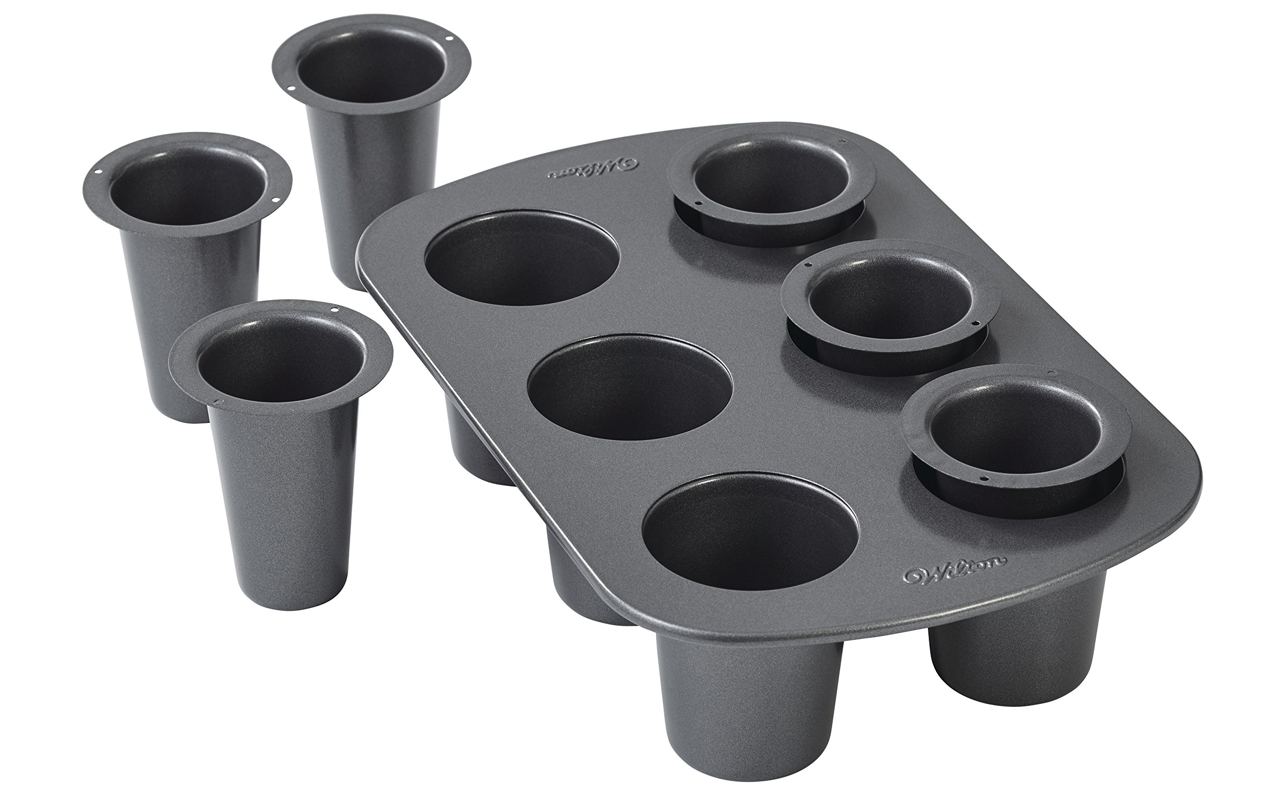 Wilton Cookie Shot Glass, 6-Cavity - Bake Perfect Sweet Shooters with this 6-Cup Cookie Shot Glass Pan, Non-Stick Round Pan Made of Steel