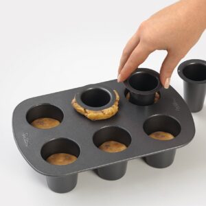 Wilton Cookie Shot Glass, 6-Cavity - Bake Perfect Sweet Shooters with this 6-Cup Cookie Shot Glass Pan, Non-Stick Round Pan Made of Steel