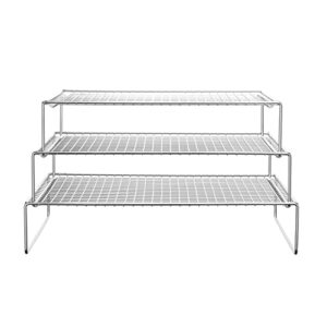 lanejoy 3-tier stackable cooling racks for cooking and baking stainless steel wire cooling rack oven & dishwasher safe (15 * 10 * 3 inch lyw02a)