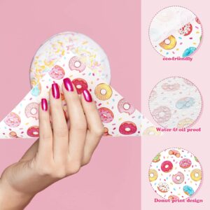 150 Pcs Donut Wax Paper Sheets, 10 x 8 Inch Hamburger Patty Paper, Sandwich Separators Wrap Paper for Home Restaurants Kitchen Baking Summer Party Supplies