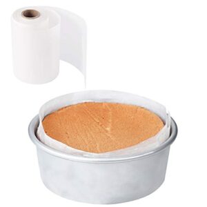 cake pan liner, nonstick cake pan side liner/baking parchment paper liner roll for cake pan, springform pan (4in x 164ft)