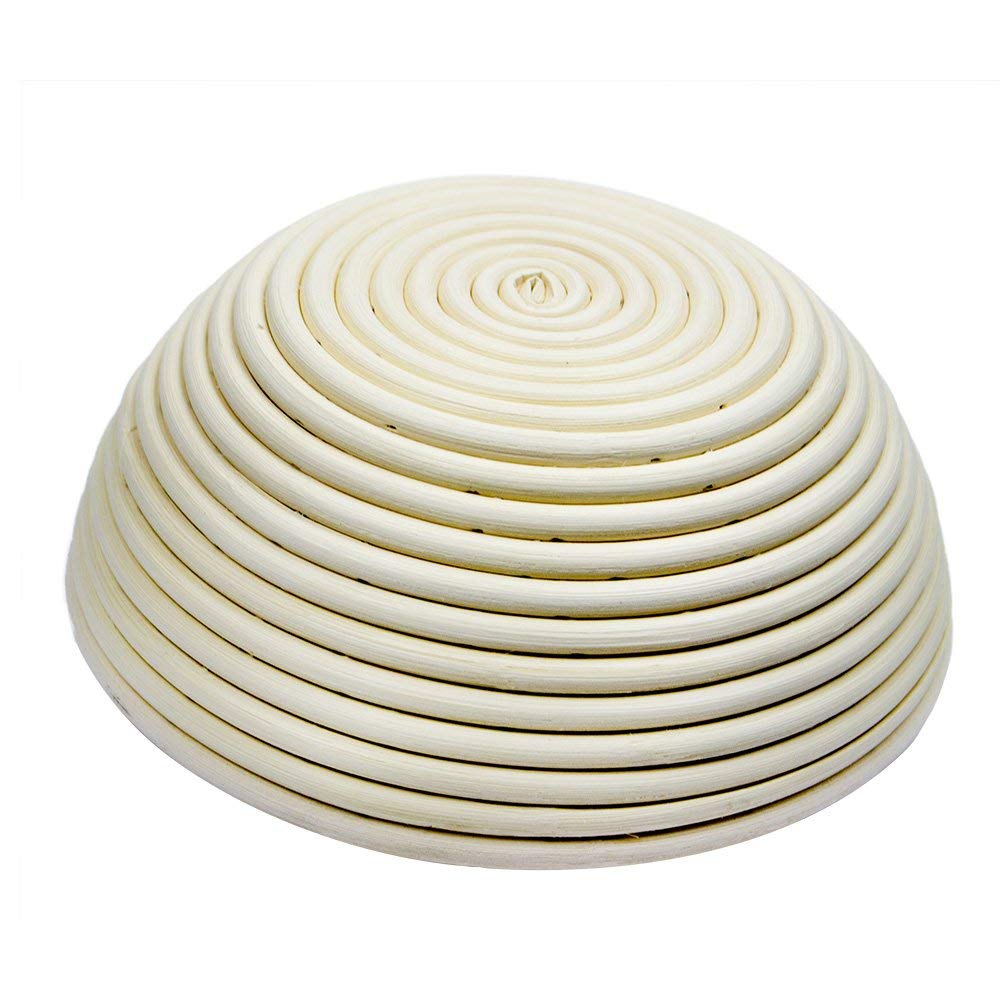 2pcs 7" Banneton Proofing Basket Round Bread Brotform with Liner Eco-Friendly Natural Rattan for Professional & Home Bakers