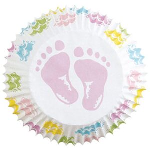 baby feet cupcake liners (75 count)