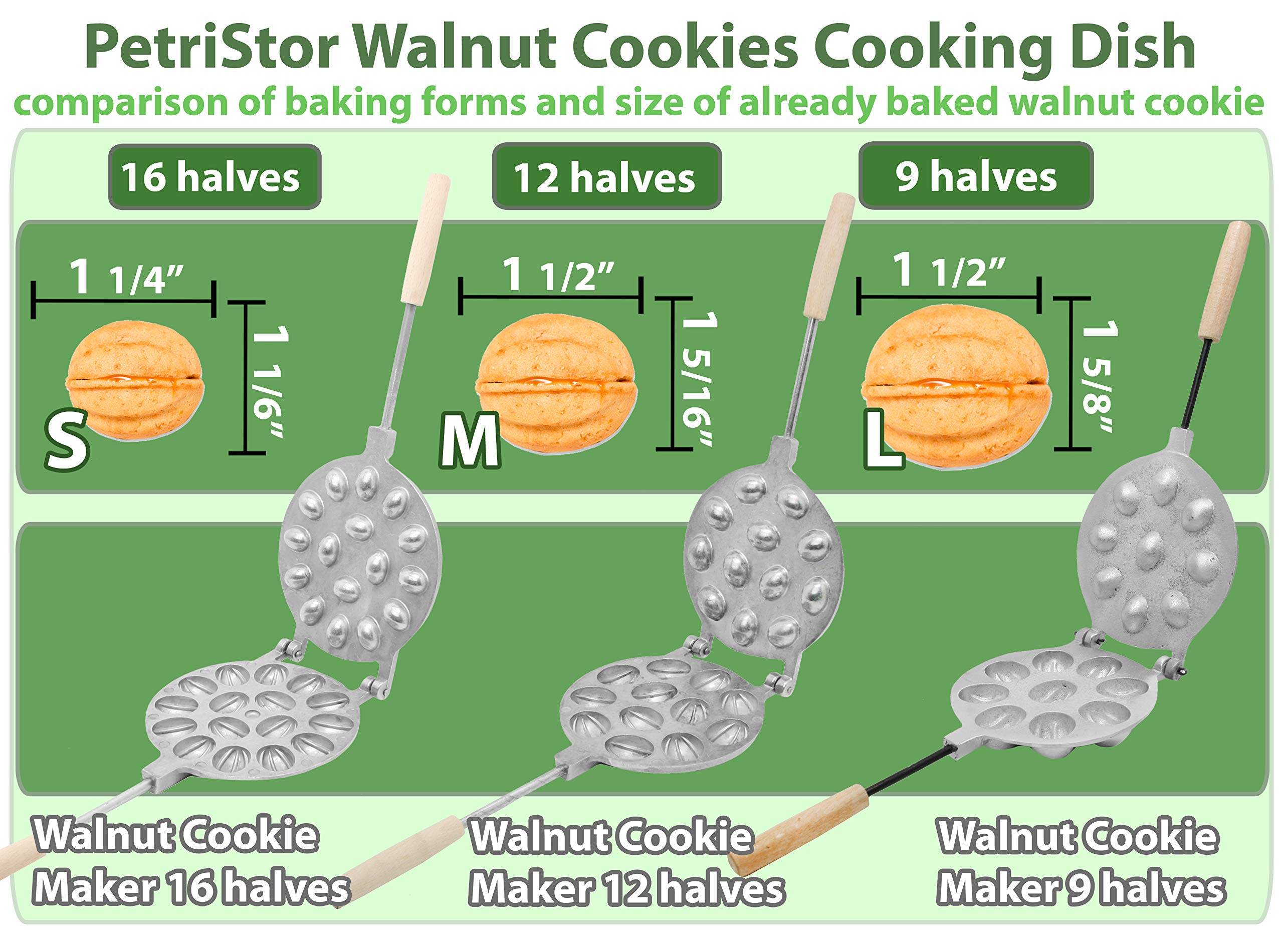 Walnut Cookie Mold Maker 16 - Walnut Cookie Maker - Oreshki Mold Maker - Орешница - Oreshki Maker - Oreshki Cookie mold - Walnut Cookie Form - Oreshnitsa Maker - Walnut Cookie Molds - Walnut Maker